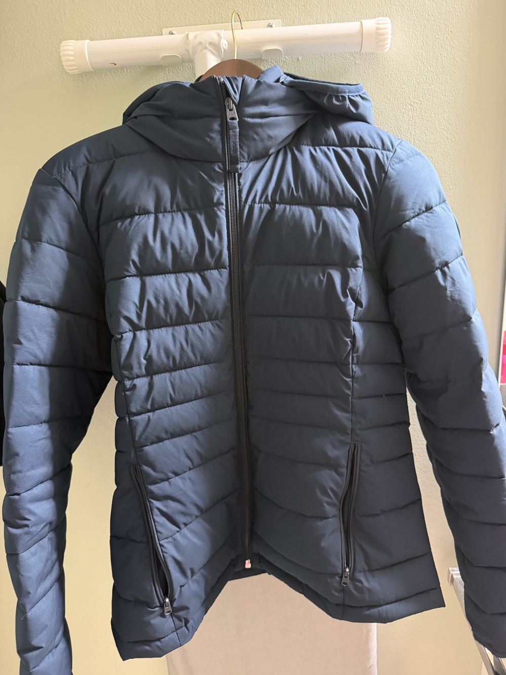 Abercrombie & Fitch Navy Packable Puffer Coat Womens Large